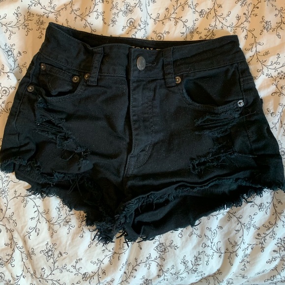American Eagle High-waisted Jean Shorts - Picture 1 of 4